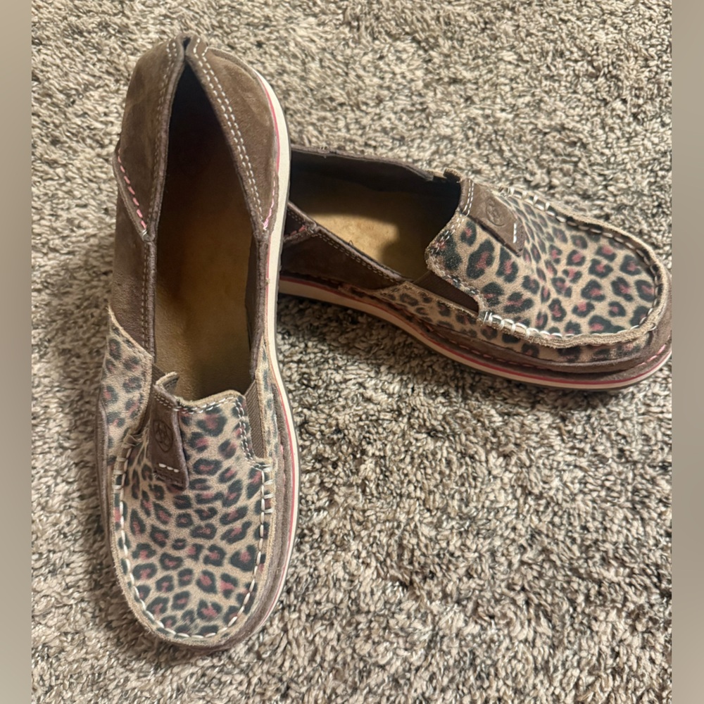 Ariat Leopard Print Slip-On Loafers
